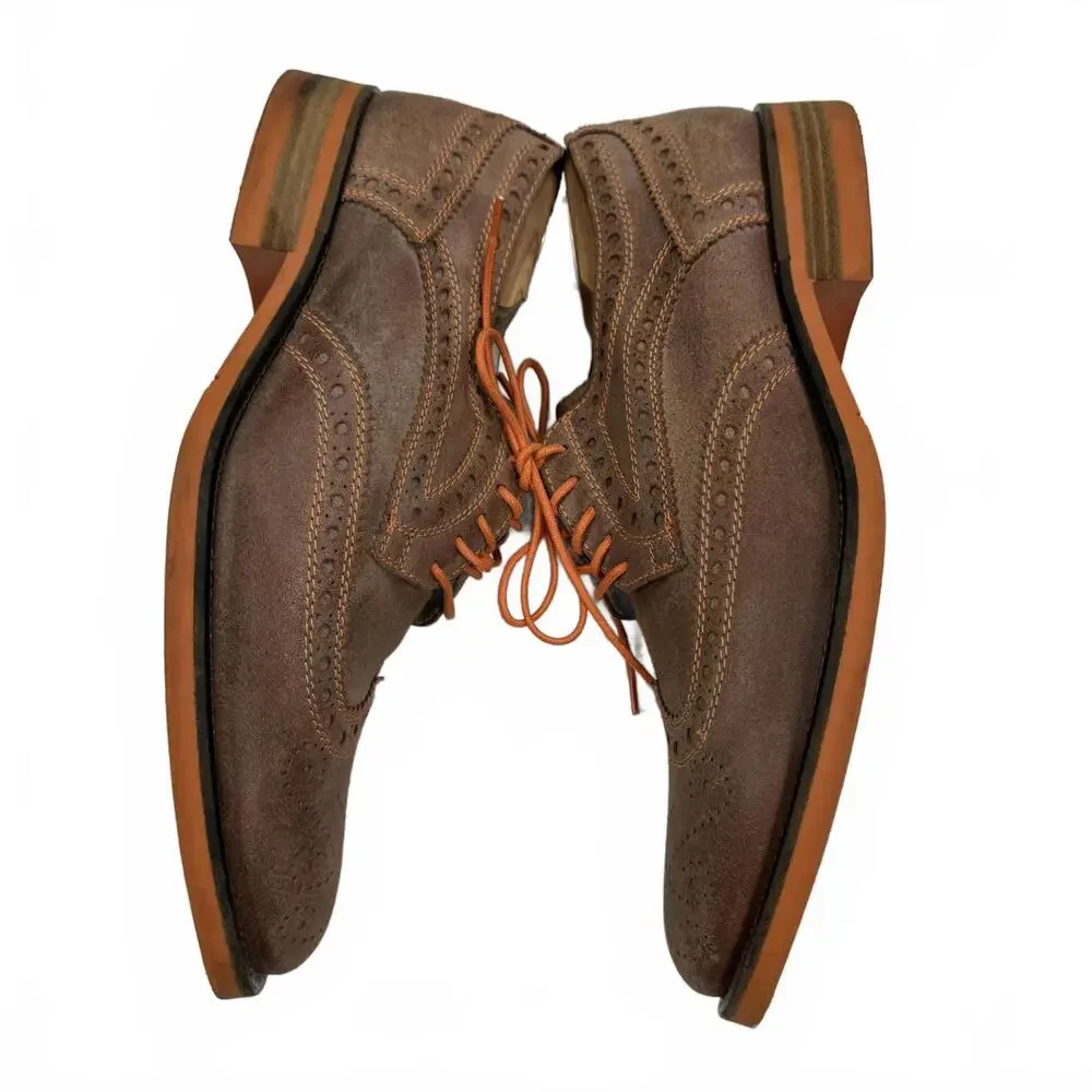 Donald Pliner Suede wingtip oxfords excellent condition‎ size 10
